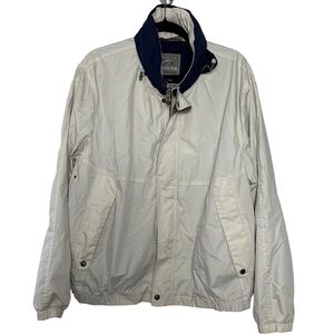 Pacific Trail Vintage Off White Windbreaker Jacket Size L